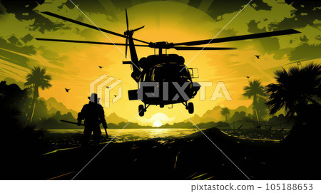 helicopter landing special forces 105188653