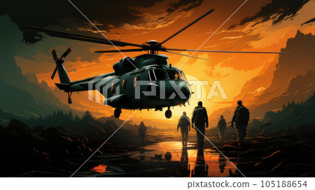 helicopter landing special forces helicopter landing special forces 105188654