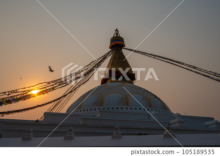 A landscape around Boudhanath, Kathmandu, Nepal A landscape around Boudhanath, Kathmandu, Nepal 105189535