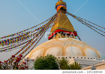 A landscape around Boudhanath, Kathmandu, Nepal A landscape around Boudhanath, Kathmandu, Nepal 105189540