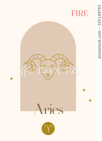 Zodiac Fire Aries 105189765