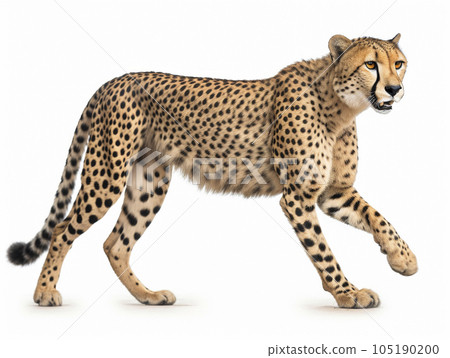 獵豹白色背景 AI 生成圖像 Generative AI 105190200