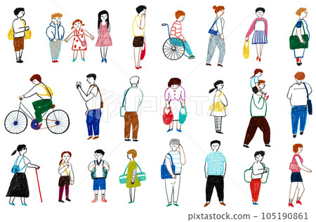 Lifestyle Women and men of various ages 105190861