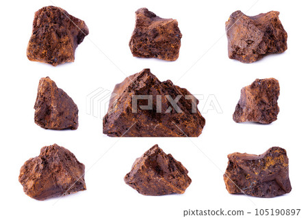 Collection of stone mineral Siderite 105190897