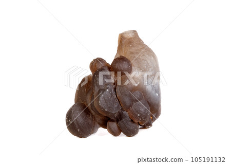Macro mineral stone Chalcedony, Chalcedony screed on a white background Macro mineral stone Chalcedony, Chalcedony screed on a white background 105191132