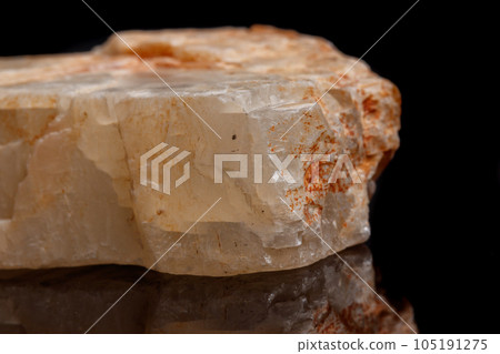 Macro mineral stone Moonstone a black background Macro mineral stone Moonstone a black background 105191275