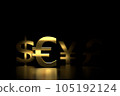 euro symbol black background 105192124