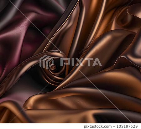 Solid background of graceful silk silky satin fabric 105197529