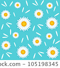 Chamomile. Seamless vector pattern. Floral background. 105198345