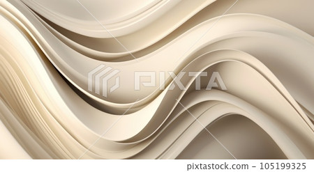 Shiny draping satin fabric in golden yellow hue. AI Generative. 105199325