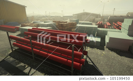 big industrial district on the outskirts of the city 105199450