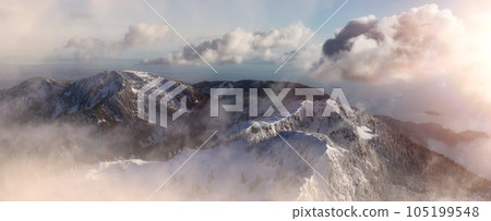 Canadian Mountain Landscape. Nature Background. Aerial 105199548