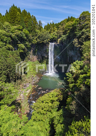 熊本/九州代表性的大瀑布 五羅瀑布 彩虹般的鮮綠 105201841