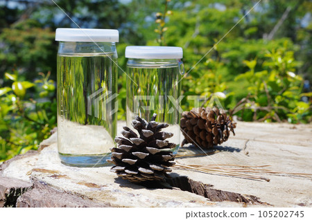 A casual travel companion is a glass of sake 105202745