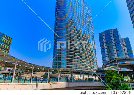 東京都港區港南的城市景觀 品川城際辦公樓 東京都港區港南的城市景觀 品川城際辦公樓 105202806