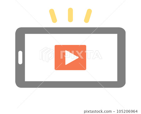 smartphone and video icon 105206964