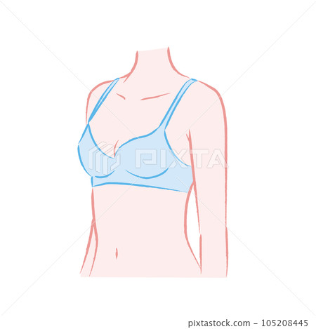 Illustration of a body with a small bust size 105208445