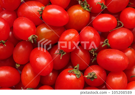 Red ripe organic tomato background Red ripe organic tomato background 105208589