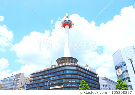 Kyoto city, Kyoto tower scenery Kyoto city, Kyoto tower scenery 105208857