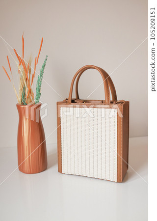 women purse wallet on a white table women purse wallet on a white table 105209151