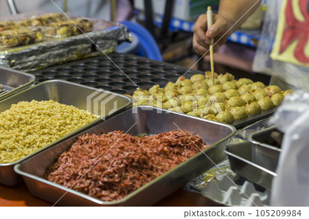 Takoyaki Flour Food Teppanyaki Stall Fair Octopus 105209984