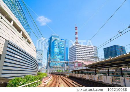 [東京]8月從有樂町站月台眺望東京站 105210088