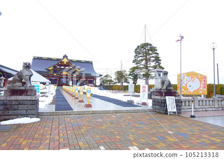 Hatsumode, Gokoku Shrine, Yamagata Prefecture 105213318