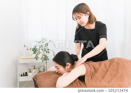 Women and estheticians doing esthetics Women and estheticians doing esthetics 105213474