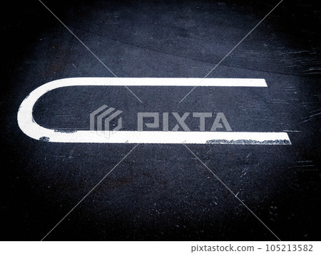 C (or U) on asphalt C (or U) on asphalt 105213582