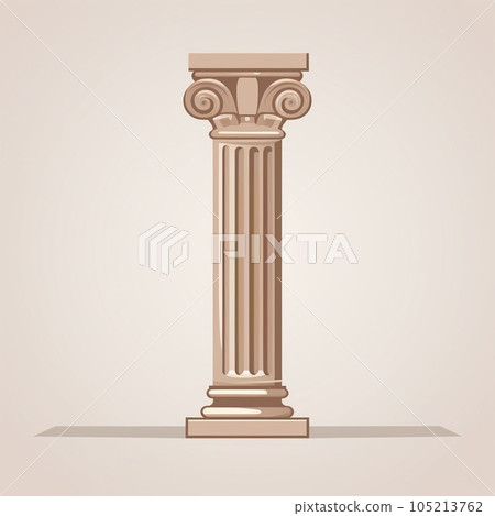 Ionic column. Law, architecture Ionic column. Law, architecture 105213762