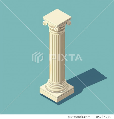 Ionic column. Law, architecture Ionic column. Law, architecture 105213770