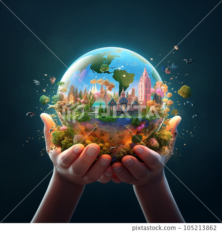 Let's save our world, the earth. Let's save our world, the earth. 105213862