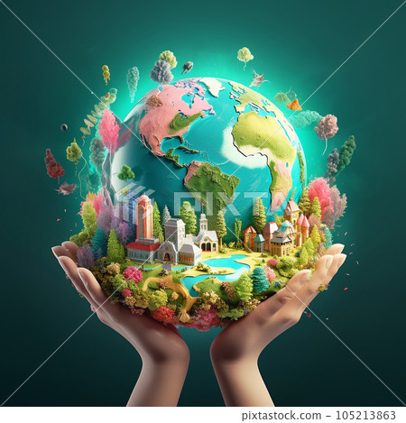Let's save our world, the earth. Let's save our world, the earth. 105213863