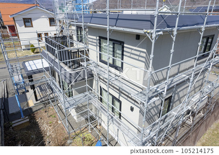 正在裝修的房屋外觀(航拍) 正在裝修的房屋外觀(航拍) 105214175