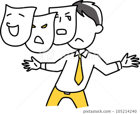 Businessman with multiple facial expressions Businessman with multiple facial expressions 105214240