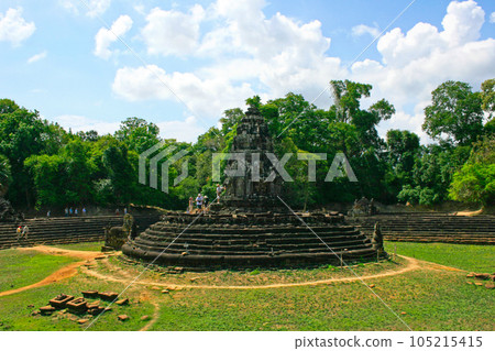 Artificial island of Neak Pean in Siem Reap 105215415