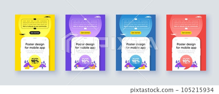 Poster frame with phone interface. Get Extra 10 percent off sale. Discount offer price sign. Special offer symbol. Save 10 percentages. Cellphone offer with quote bubble. Vector Poster frame with phone interface. Get Extra 10 percent off sale. Discount offer price sign. Special offer symbol. Save 10 percentages. Cellphone offer with quote bubble. Vector 105215934