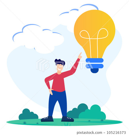 Illustration vector graphic cartoon character of Creative idea Illustration vector graphic cartoon character of Creative idea 105216373