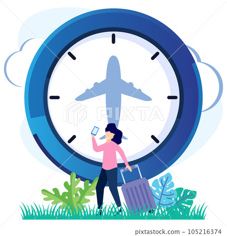Illustration vector graphic cartoon character of travel 105216374