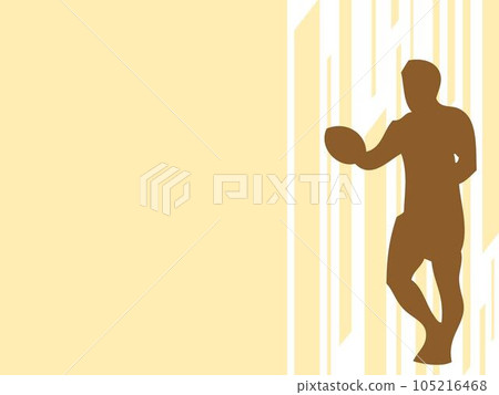橄欖球運動員圖像插圖 橄欖球運動員圖像插圖 105216468