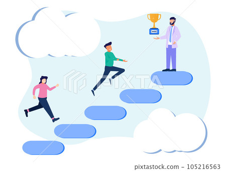 Illustration vector graphic cartoon character of business gender 105216563