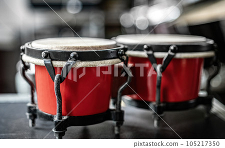 Drums in recording studio 105217350