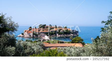 Sveti Stefan island in Montenegro Sveti Stefan island in Montenegro 105217392