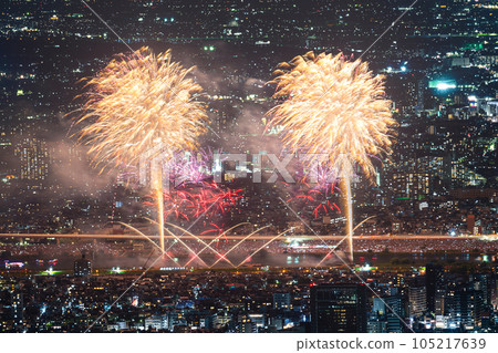 東京夜景和足立煙花 105217639