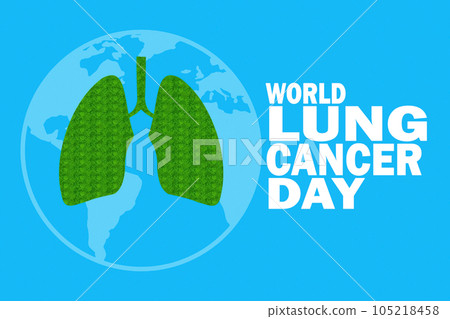 World Lung Cancer Day Vector Illustration World Lung Cancer Day Vector Illustration 105218458