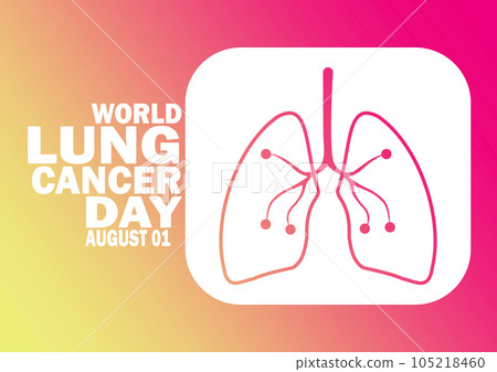 World Lung Cancer Day Vector Illustration World Lung Cancer Day Vector Illustration 105218460