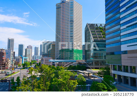 [Tokyo] August, Toyosu city scenery 105218770