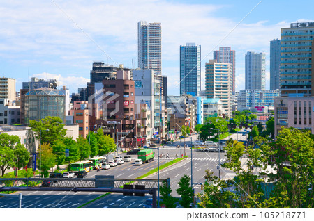 [Tokyo] August, Toyosu city scenery 105218771