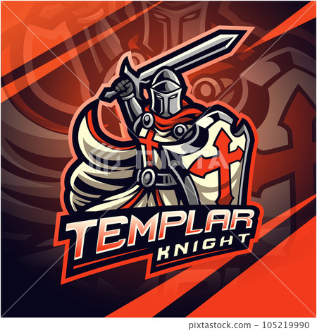 Knights Templar esport mascot logo design Knights Templar esport mascot logo design 105219990