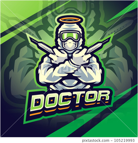 The doctor esport mascot logo 105219993
